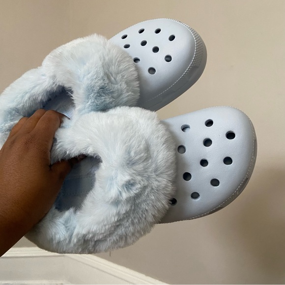 Baby Blue Mammoth Crocs - Picture 2 of 4